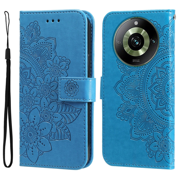 Seven-petal Flowers Embossing Leather Phone Case, For Realme 12 Pro+, For Realme C67 4G Global, For Realme C67 / 11 5G Taiwan Version, For Realme 11 4G Global, For Realme C53 / Narzo N53, For Realme 11, For Realme 11 Pro / 11 Pro+, For Realme C65 4G   ...