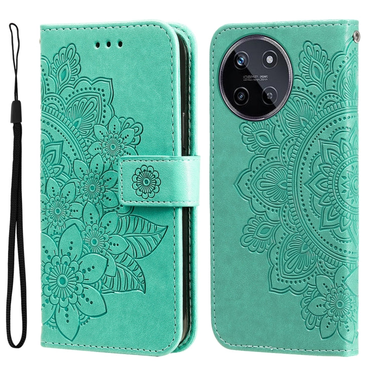 Seven-petal Flowers Embossing Leather Phone Case, For Realme 12 Pro+, For Realme C67 4G Global, For Realme C67 / 11 5G Taiwan Version, For Realme 11 4G Global, For Realme C53 / Narzo N53, For Realme 11, For Realme 11 Pro / 11 Pro+, For Realme C65 4G   ...