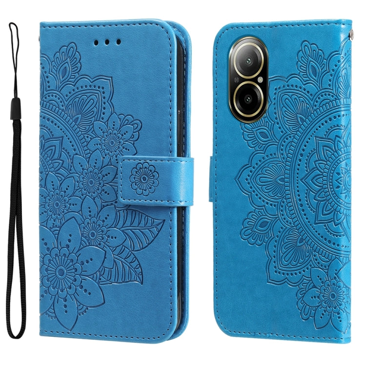 Seven-petal Flowers Embossing Leather Phone Case, For Realme 12 Pro+, For Realme C67 4G Global, For Realme C67 / 11 5G Taiwan Version, For Realme 11 4G Global, For Realme C53 / Narzo N53, For Realme 11, For Realme 11 Pro / 11 Pro+, For Realme C65 4G   ...
