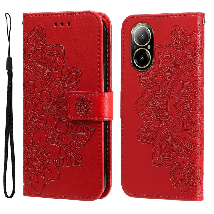Seven-petal Flowers Embossing Leather Phone Case, For Realme 12 Pro+, For Realme C67 4G Global, For Realme C67 / 11 5G Taiwan Version, For Realme 11 4G Global, For Realme C53 / Narzo N53, For Realme 11, For Realme 11 Pro / 11 Pro+, For Realme C65 4G   ...