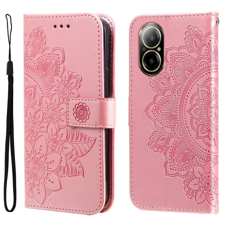 Seven-petal Flowers Embossing Leather Phone Case, For Realme 12 Pro+, For Realme C67 4G Global, For Realme C67 / 11 5G Taiwan Version, For Realme 11 4G Global, For Realme C53 / Narzo N53, For Realme 11, For Realme 11 Pro / 11 Pro+, For Realme C65 4G   ...