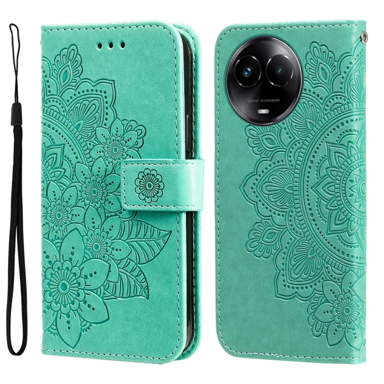 Seven-petal Flowers Embossing Leather Phone Case, For Realme 12 Pro+, For Realme C67 4G Global, For Realme C67 / 11 5G Taiwan Version, For Realme 11 4G Global, For Realme C53 / Narzo N53, For Realme 11, For Realme 11 Pro / 11 Pro+, For Realme C65 4G   ...