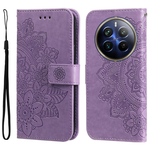 Seven-petal Flowers Embossing Leather Phone Case, For Realme 12 Pro+, For Realme C67 4G Global, For Realme C67 / 11 5G Taiwan Version, For Realme 11 4G Global, For Realme C53 / Narzo N53, For Realme 11, For Realme 11 Pro / 11 Pro+, For Realme C65 4G   ...