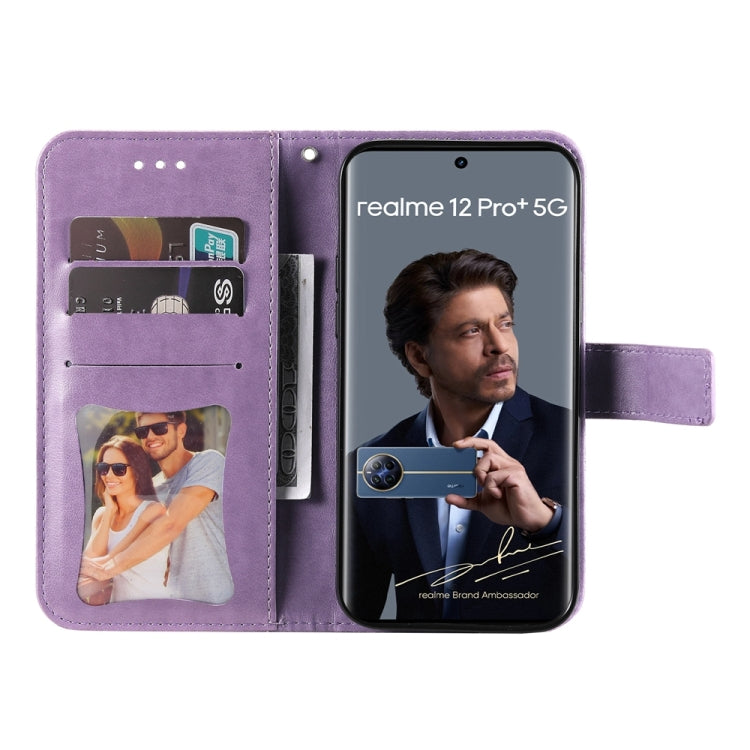 Seven-petal Flowers Embossing Leather Phone Case, For Realme 12 Pro+, For Realme C67 4G Global, For Realme C67 / 11 5G Taiwan Version, For Realme 11 4G Global, For Realme C53 / Narzo N53, For Realme 11, For Realme 11 Pro / 11 Pro+, For Realme C65 4G   ...