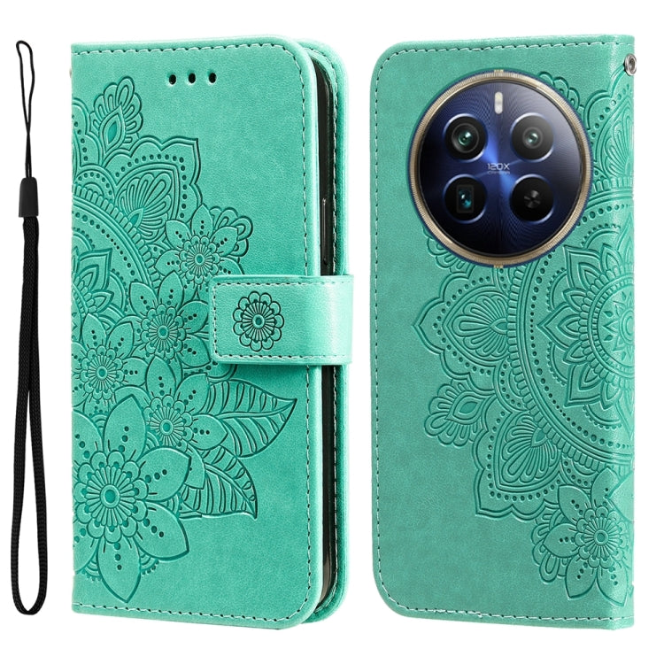 Seven-petal Flowers Embossing Leather Phone Case, For Realme 12 Pro+, For Realme C67 4G Global, For Realme C67 / 11 5G Taiwan Version, For Realme 11 4G Global, For Realme C53 / Narzo N53, For Realme 11, For Realme 11 Pro / 11 Pro+, For Realme C65 4G   ...