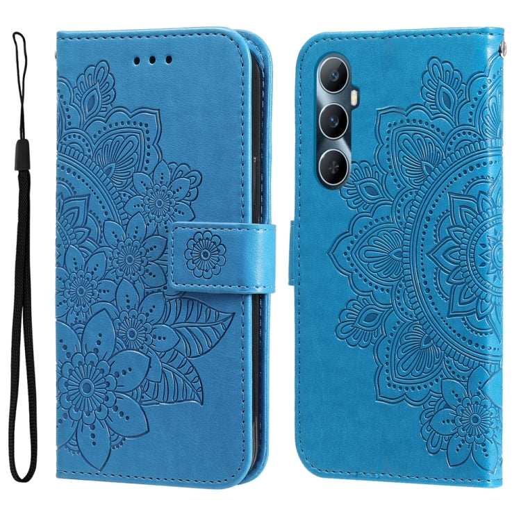 Seven-petal Flowers Embossing Leather Phone Case, For Realme 12 Pro+, For Realme C67 4G Global, For Realme C67 / 11 5G Taiwan Version, For Realme 11 4G Global, For Realme C53 / Narzo N53, For Realme 11, For Realme 11 Pro / 11 Pro+, For Realme C65 4G   ...