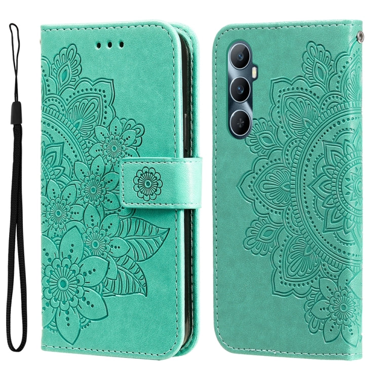 Seven-petal Flowers Embossing Leather Phone Case, For Realme 12 Pro+, For Realme C67 4G Global, For Realme C67 / 11 5G Taiwan Version, For Realme 11 4G Global, For Realme C53 / Narzo N53, For Realme 11, For Realme 11 Pro / 11 Pro+, For Realme C65 4G   ...