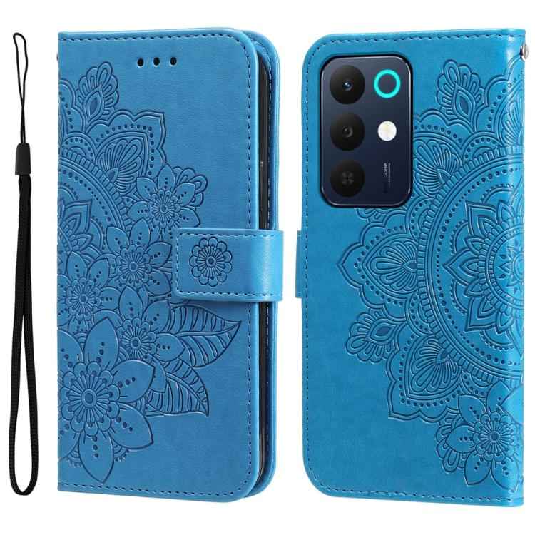 Seven-petal Flowers Embossing Leather Phone Case, For Realme 16 Pro+ 5G, For Realme 16 Pro 5G, For Realme 15x 5G India / Realme C85 5G, For Realme C85 Pro 4G, For Realme 15T 5G, For Realme Narzo 80 Lite 4G / C71 India, For Realme 15 5G / Realme 15 Pro ...