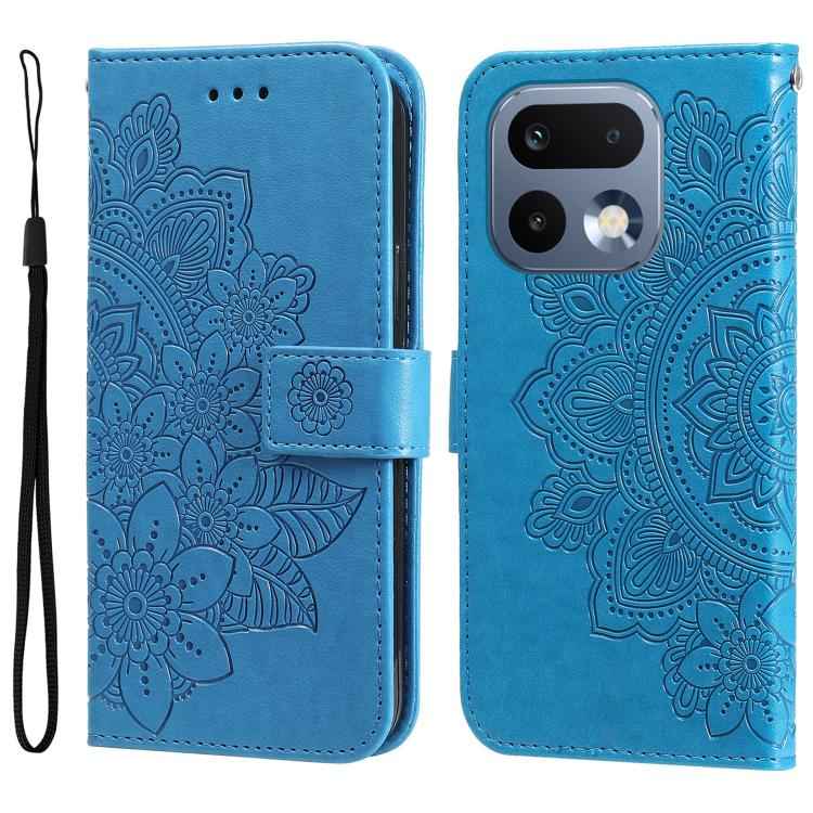 Seven-petal Flowers Embossing Leather Phone Case, For Realme 16 Pro+ 5G, For Realme 16 Pro 5G, For Realme 15x 5G India / Realme C85 5G, For Realme C85 Pro 4G, For Realme 15T 5G, For Realme Narzo 80 Lite 4G / C71 India, For Realme 15 5G / Realme 15 Pro ...