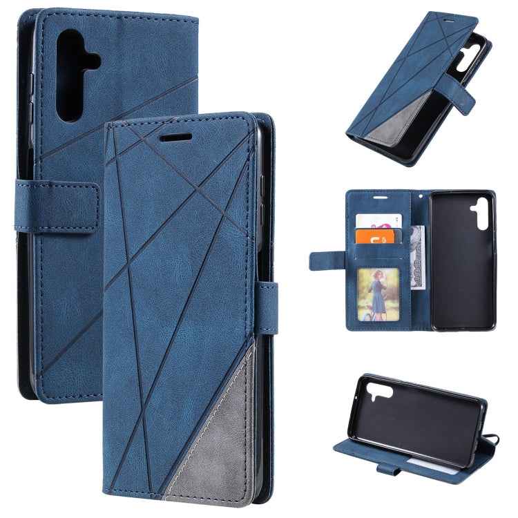 Skin Feel Splicing Leather Phone Case, For Samsung Galaxy A25 5G, For Samsung Galaxy S23 FE 5G, For Samsung Galaxy A24, For Samsung Galaxy A04e /F04, For Samsung Galaxy A34 5G, For Samsung Galaxy A54 5G