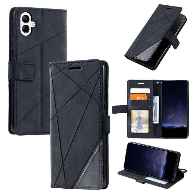 Skin Feel Splicing Leather Phone Case, For Samsung Galaxy Xcover 7, For Samsung Galaxy A55 5G, For Samsung Galaxy A35 5G, For Samsung Galaxy S24 Ultra 5G, For Samsung Galaxy S24+ 5G, For Samsung Galaxy S24 5G, For Samsung Galaxy A15                    ...