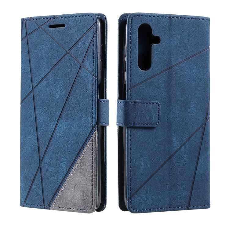 Skin Feel Splicing Leather Phone Case, For Samsung Galaxy A25 5G, For Samsung Galaxy S23 FE 5G, For Samsung Galaxy A24, For Samsung Galaxy A04e /F04, For Samsung Galaxy A34 5G, For Samsung Galaxy A54 5G