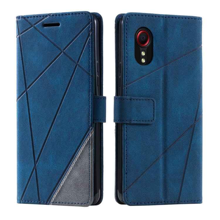 Skin Feel Splicing Leather Phone Case, For Samsung Galaxy Xcover 7, For Samsung Galaxy A55 5G, For Samsung Galaxy A35 5G, For Samsung Galaxy S24 Ultra 5G, For Samsung Galaxy S24+ 5G, For Samsung Galaxy S24 5G, For Samsung Galaxy A15                    ...