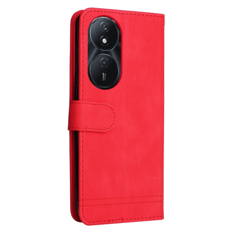 Skin Feel Life Tree Metal Button Leather Phone Case, For Honor Play 50 Plus, For Honor X6a, For Honor X50i 5G