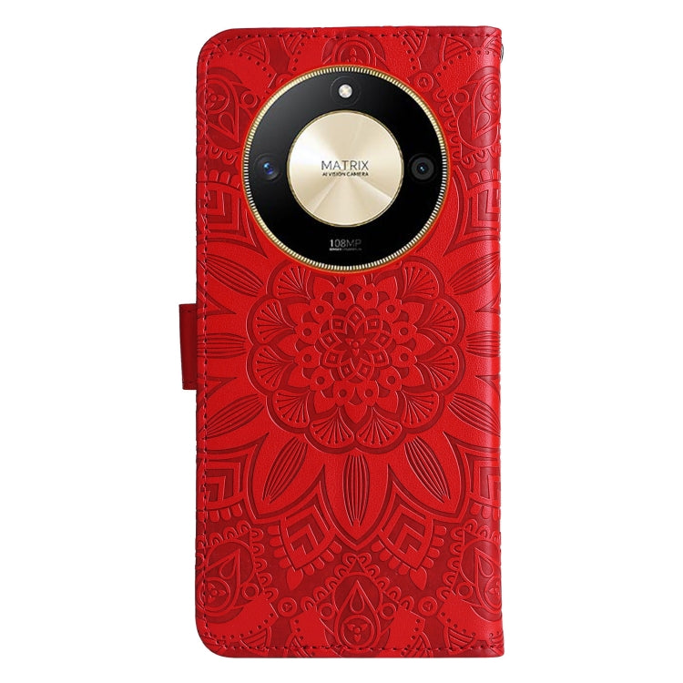 Embossed Sunflower Leather Phone Case, For Honor X50, For Honor X50i 5G