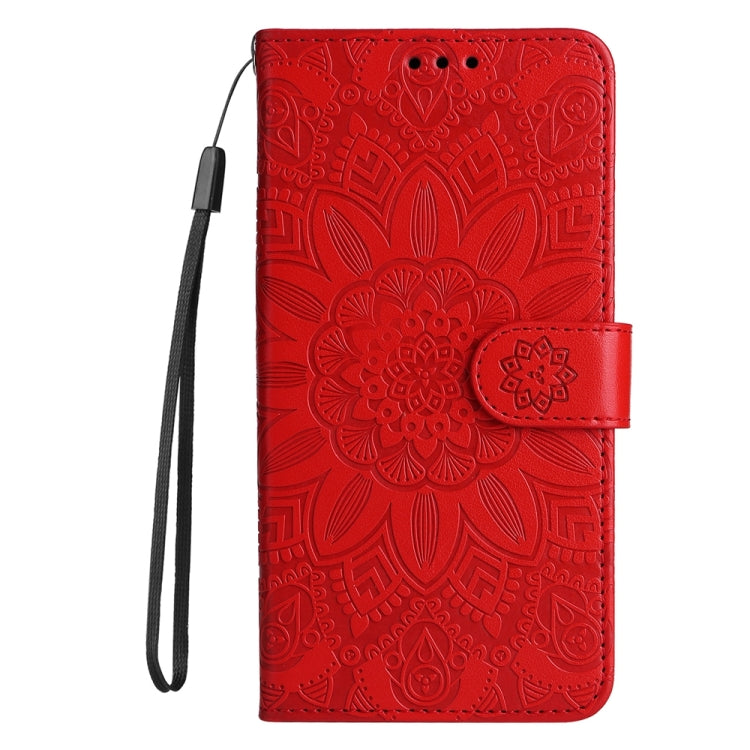 Embossed Sunflower Leather Phone Case, For Honor Play 50 Plus, For Honor X6a, For Honor X50, For Honor X50i 5G