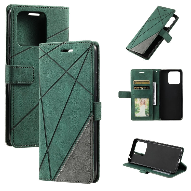 Skin Feel Splicing Leather Phone Case, For Xiaomi Redmi Note 13 Pro+, For Xiaomi Redmi Note 13 Pro 5G, For Xiaomi 13T / Redmi K60 Ultra, For Redmi 12 4G, For Xiaomi POCO F5, For Redmi K60 / K60 Pro, For Redmi Note 12S 4G Global                         ...