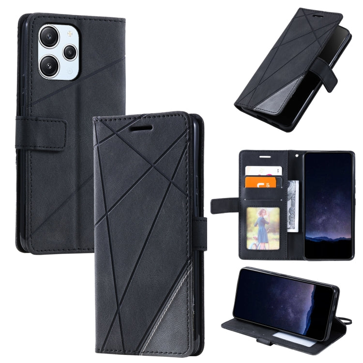 Skin Feel Splicing Leather Phone Case, For Xiaomi Redmi Note 13 Pro+, For Xiaomi Redmi Note 13 Pro 5G, For Xiaomi 13T / Redmi K60 Ultra, For Redmi 12 4G, For Xiaomi POCO F5, For Redmi K60 / K60 Pro, For Redmi Note 12S 4G Global                         ...