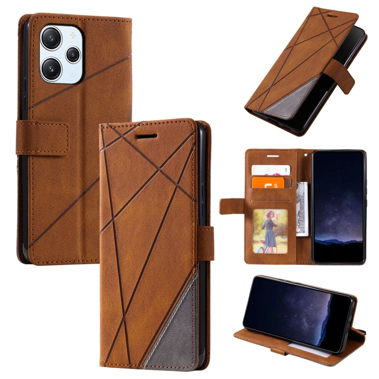 Skin Feel Splicing Leather Phone Case, For Xiaomi Redmi Note 13 Pro+, For Xiaomi Redmi Note 13 Pro 5G, For Xiaomi 13T / Redmi K60 Ultra, For Redmi 12 4G, For Xiaomi POCO F5, For Redmi K60 / K60 Pro, For Redmi Note 12S 4G Global                         ...