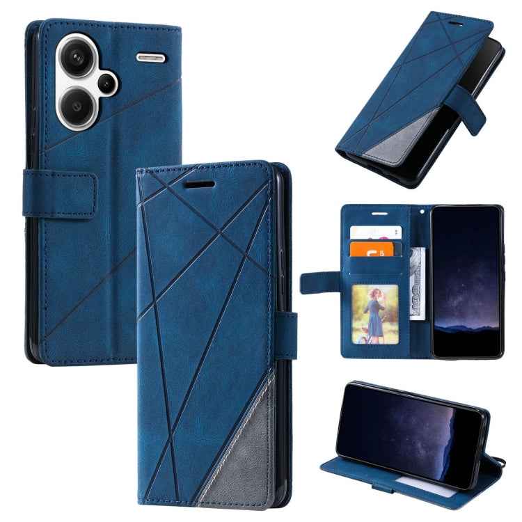 Skin Feel Splicing Leather Phone Case, For Xiaomi Redmi Note 13 Pro+, For Xiaomi Redmi Note 13 Pro 5G, For Xiaomi 13T / Redmi K60 Ultra, For Redmi 12 4G, For Xiaomi POCO F5, For Redmi K60 / K60 Pro, For Redmi Note 12S 4G Global                         ...