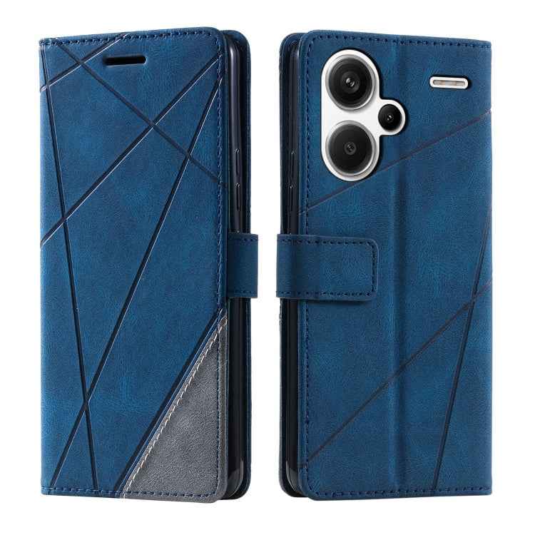 Skin Feel Splicing Leather Phone Case, For Xiaomi Redmi Note 13 Pro+, For Xiaomi Redmi Note 13 Pro 5G, For Xiaomi 13T / Redmi K60 Ultra, For Redmi 12 4G, For Xiaomi POCO F5, For Redmi K60 / K60 Pro, For Redmi Note 12S 4G Global                         ...