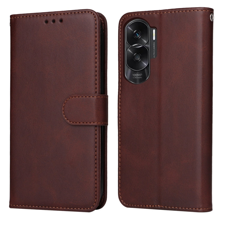 Classic Calf Texture Flip Leather Phone Case, For Honor X6a, For Honor X50, For Honor X50i 5G