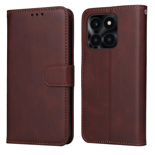 Classic Calf Texture Flip Leather Phone Case, For Honor X6a, For Honor X50, For Honor X50i 5G