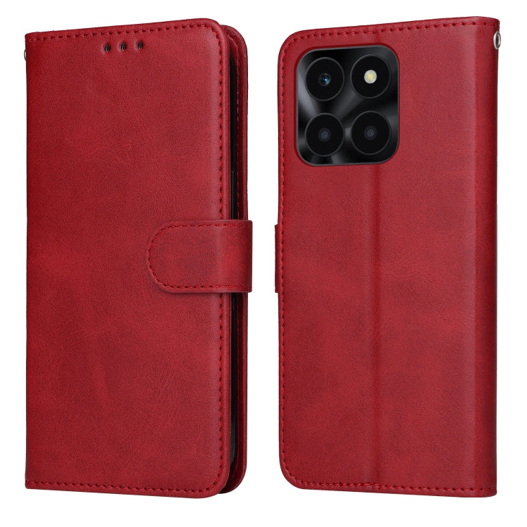 Classic Calf Texture Flip Leather Phone Case, For Honor X6a, For Honor X50, For Honor X50i 5G