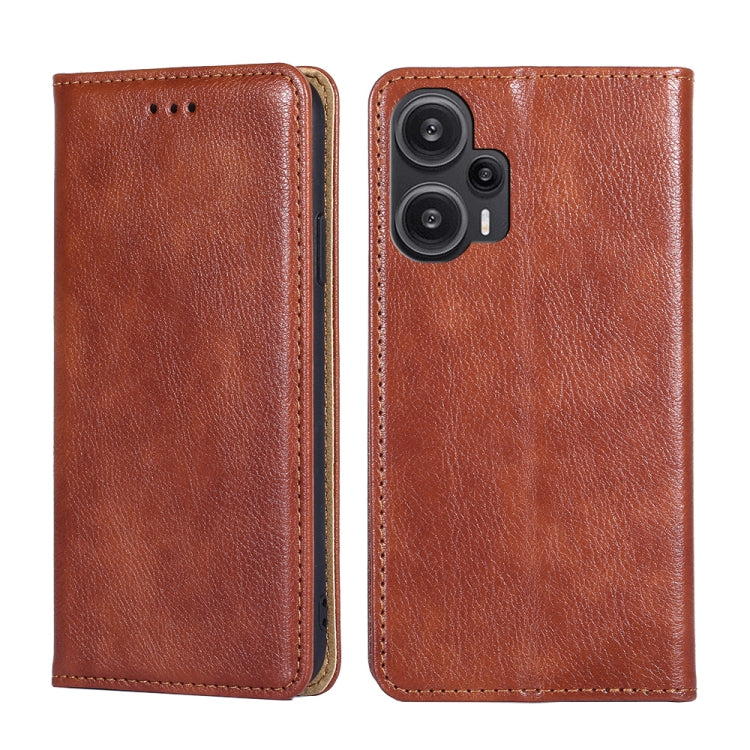 Gloss Oil Solid Color Magnetic Leather Phone Case, For Xiaomi Redmi Note 12S 4G, For Xiaomi Redmi Note 12 Turbo, For Xiaomi 13 Ultra 5G