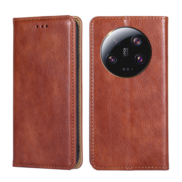 Gloss Oil Solid Color Magnetic Leather Phone Case, For Xiaomi Redmi Note 12S 4G, For Xiaomi Redmi Note 12 Turbo, For Xiaomi 13 Ultra 5G