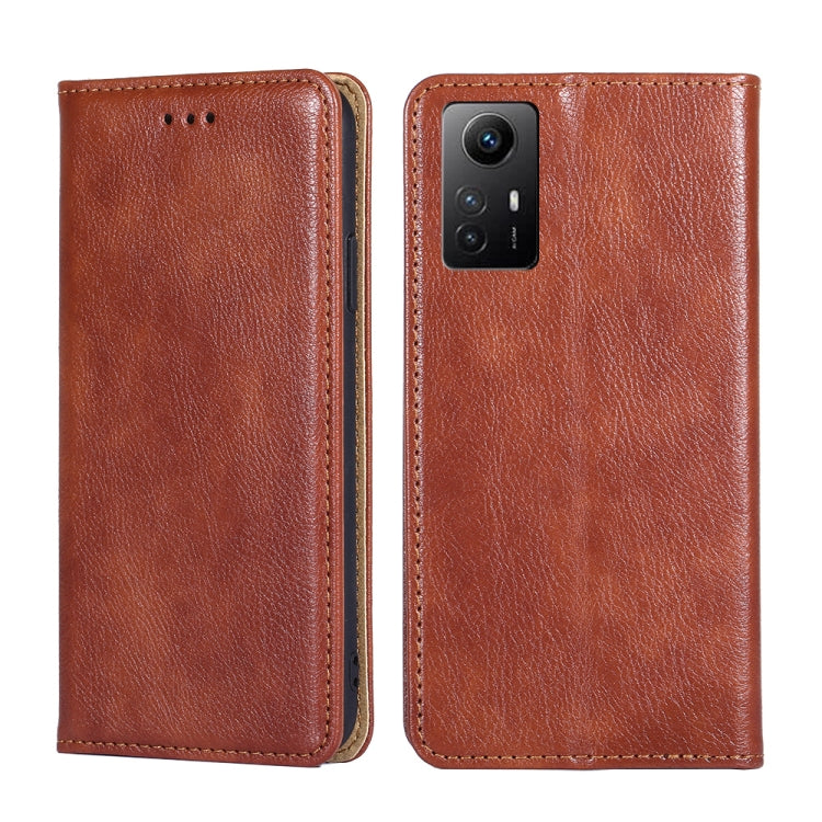 Gloss Oil Solid Color Magnetic Leather Phone Case, For Xiaomi Redmi Note 12S 4G, For Xiaomi Redmi Note 12 Turbo, For Xiaomi 13 Ultra 5G