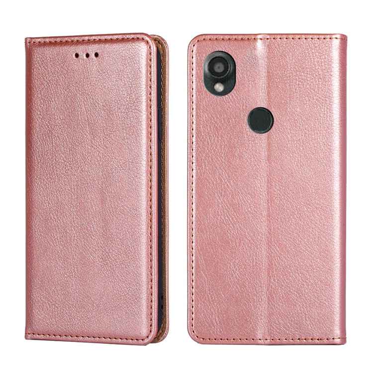 Gloss Oil Solid Color Magnetic Leather Phone Case, For Kyocera Basio Active3, For Kyocera Digno SX4 5G, For Kyocera Digno SX3-KYG02