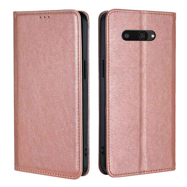 Gloss Oil Solid Color Magnetic Leather Phone Case, For Kyocera Basio Active3, For Kyocera Digno SX4 5G, For Kyocera Digno SX3-KYG02