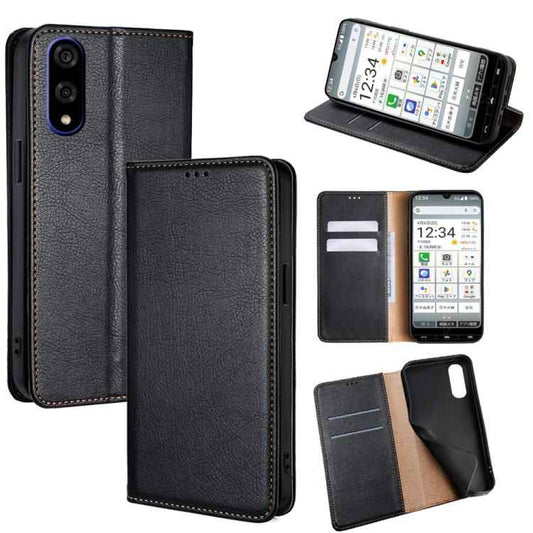 Gloss Oil Solid Color Magnetic Leather Phone Case, For Kyocera Basio Active3, For Kyocera Digno SX4 5G, For Kyocera Digno SX3-KYG02