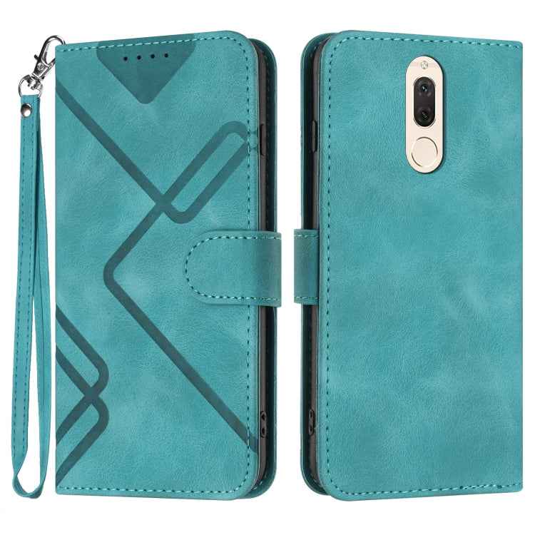 Line Pattern Skin Feel Leather Phone Case, For Huawei P20 Pro, For Huawei P20 lite, For Huawei P smart 2018/Enjoy 7S, For Huawei Mate 10 Lite/Maimang 6, For Huawei Mate 10 Pro, For Huawei P10 Lite