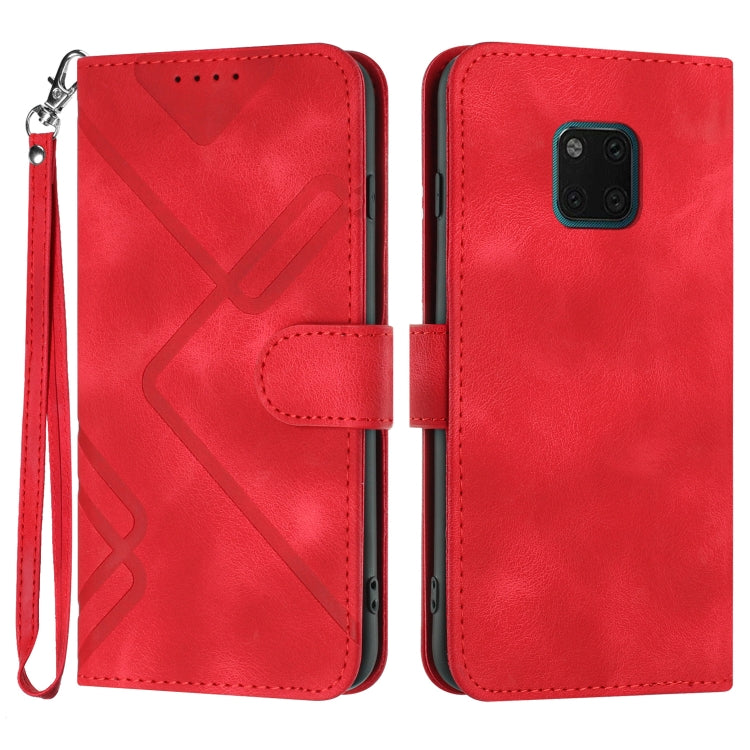 Line Pattern Skin Feel Leather Phone Case, For Huawei nova 8 SE, For Huawei Y5 2019, For Huawei Y6 2019, For Huawei P30 lite/nova 4e, For Huawei P30 Pro, For Huawei P smart 2019/nova lite 3, For Huawei Mate 20 Pro, For Huawei Mate 20 lite/Maimang 7