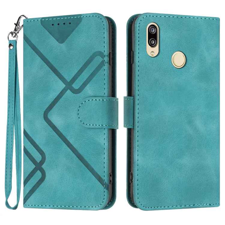 Line Pattern Skin Feel Leather Phone Case, For Huawei P20 Pro, For Huawei P20 lite, For Huawei P smart 2018/Enjoy 7S, For Huawei Mate 10 Lite/Maimang 6, For Huawei Mate 10 Pro, For Huawei P10 Lite