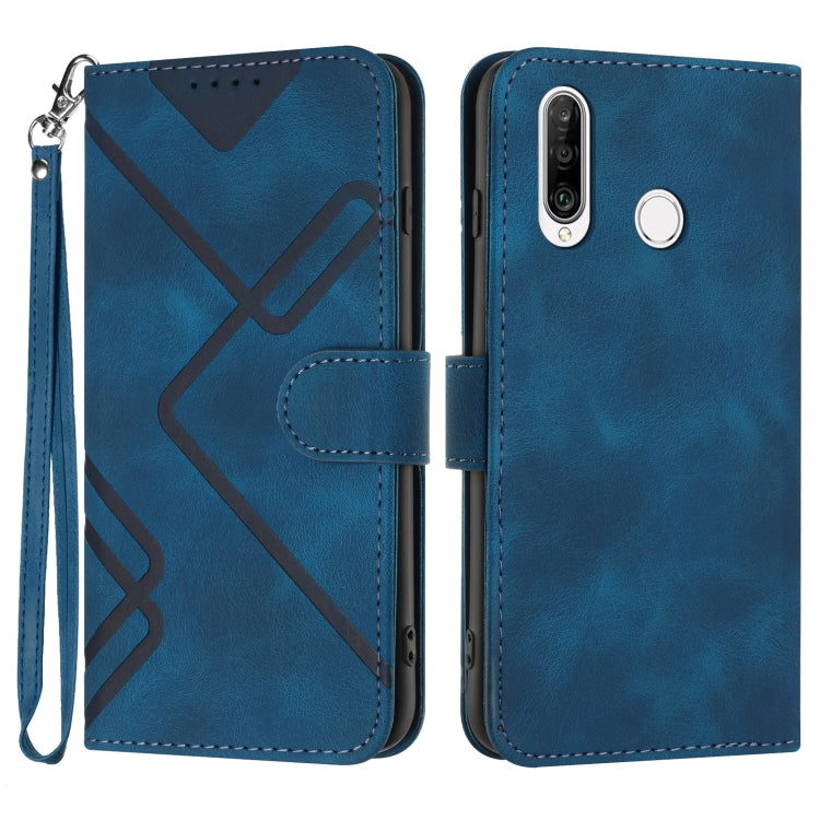 Line Pattern Skin Feel Leather Phone Case, For Huawei nova 8 SE, For Huawei Y5 2019, For Huawei Y6 2019, For Huawei P30 lite/nova 4e, For Huawei P30 Pro, For Huawei P smart 2019/nova lite 3, For Huawei Mate 20 Pro, For Huawei Mate 20 lite/Maimang 7