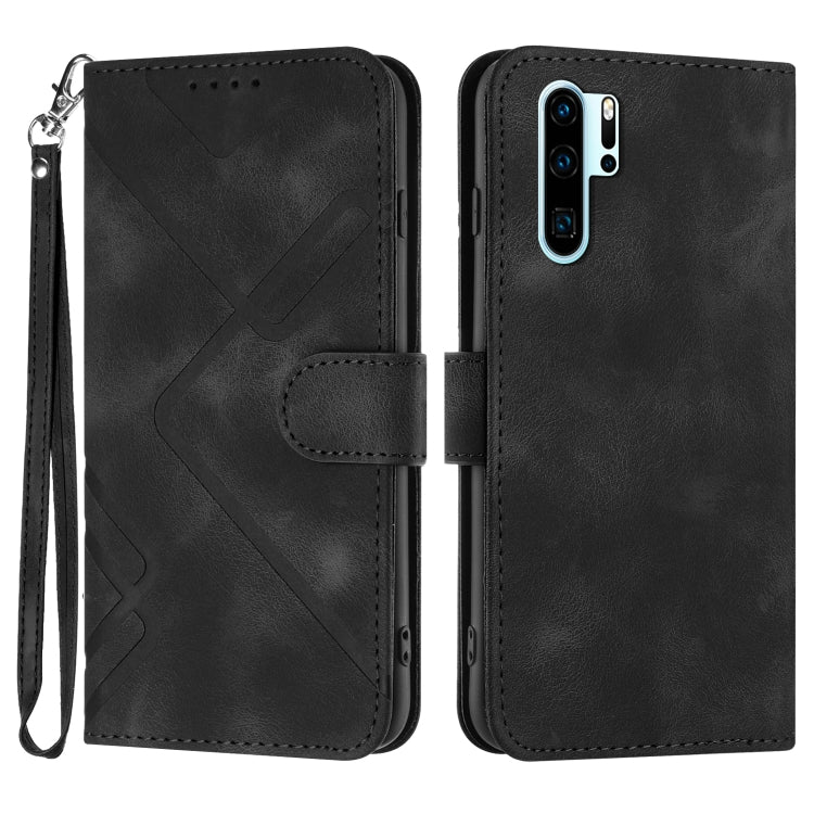Line Pattern Skin Feel Leather Phone Case, For Huawei nova 8 SE, For Huawei Y5 2019, For Huawei Y6 2019, For Huawei P30 lite/nova 4e, For Huawei P30 Pro, For Huawei P smart 2019/nova lite 3, For Huawei Mate 20 Pro, For Huawei Mate 20 lite/Maimang 7