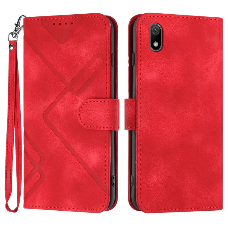 Line Pattern Skin Feel Leather Phone Case, For Huawei nova 8 SE, For Huawei Y5 2019, For Huawei Y6 2019, For Huawei P30 lite/nova 4e, For Huawei P30 Pro, For Huawei P smart 2019/nova lite 3, For Huawei Mate 20 Pro, For Huawei Mate 20 lite/Maimang 7