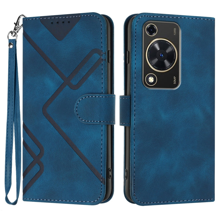 Line Pattern Skin Feel Leather Phone Case, For Huawei Enjoy 70, For Huawei P60 / P60 Pro, For Huawei Enjoy 50 Pro / nova Y90, For Huawei Enjoy 50 / nova Y70, For Huawei Enjoy 20e, For Huawei P50 Pro, For Huawei P50, For Huawei Enjoy 20 SE 4G