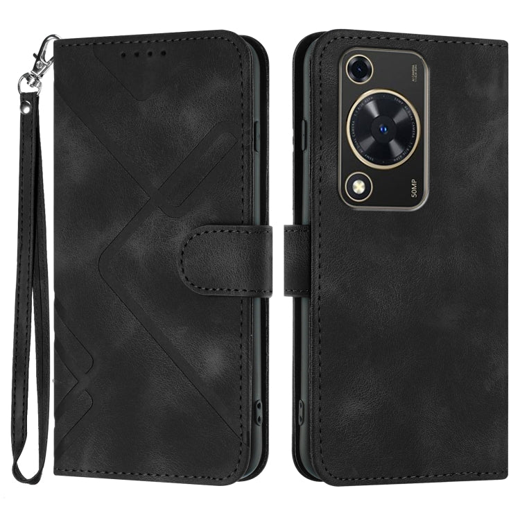 Line Pattern Skin Feel Leather Phone Case, For Huawei Enjoy 70, For Huawei P60 / P60 Pro, For Huawei Enjoy 50 Pro / nova Y90, For Huawei Enjoy 50 / nova Y70, For Huawei Enjoy 20e, For Huawei P50 Pro, For Huawei P50, For Huawei Enjoy 20 SE 4G