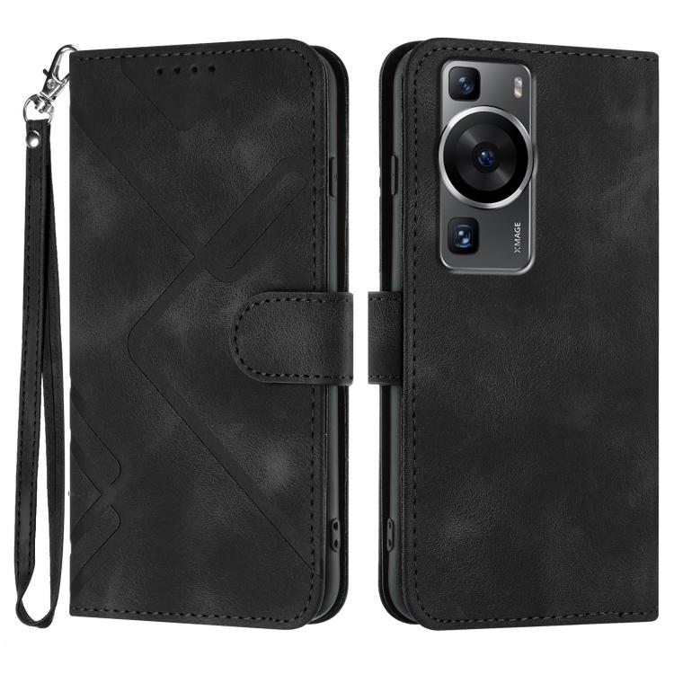 Line Pattern Skin Feel Leather Phone Case, For Huawei Enjoy 70, For Huawei P60 / P60 Pro, For Huawei Enjoy 50 Pro / nova Y90, For Huawei Enjoy 50 / nova Y70, For Huawei Enjoy 20e, For Huawei P50 Pro, For Huawei P50, For Huawei Enjoy 20 SE 4G