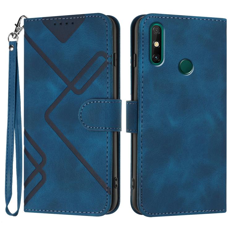 Line Pattern Skin Feel Leather Phone Case, For Huawei Enjoy 70, For Huawei P60 / P60 Pro, For Huawei Enjoy 50 Pro / nova Y90, For Huawei Enjoy 50 / nova Y70, For Huawei Enjoy 20e, For Huawei P50 Pro, For Huawei P50, For Huawei Enjoy 20 SE 4G