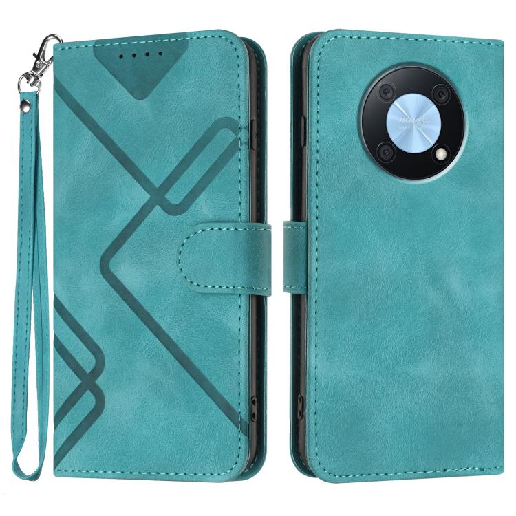 Line Pattern Skin Feel Leather Phone Case, For Huawei Enjoy 70, For Huawei P60 / P60 Pro, For Huawei Enjoy 50 Pro / nova Y90, For Huawei Enjoy 50 / nova Y70, For Huawei Enjoy 20e, For Huawei P50 Pro, For Huawei P50, For Huawei Enjoy 20 SE 4G