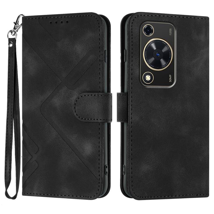 Line Pattern Skin Feel Leather Phone Case, For Huawei Enjoy 80 Plus, For Huawei Pura 80 5G, For Huawei Mate 70 Pro / Mate 70 Pro+, For Huawei Mate 70, For Huawei nova 12i, For Huawei nova 12s, For Huawei nova Y72, For Huawei nova 12 Pro / nova 12 Ultra