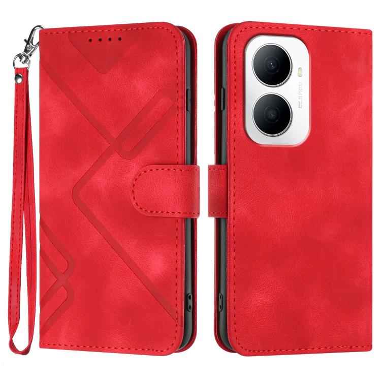 Line Pattern Skin Feel Leather Phone Case, For Huawei Enjoy 80 Plus, For Huawei Pura 80 5G, For Huawei Mate 70 Pro / Mate 70 Pro+, For Huawei Mate 70, For Huawei nova 12i, For Huawei nova 12s, For Huawei nova Y72, For Huawei nova 12 Pro / nova 12 Ultra