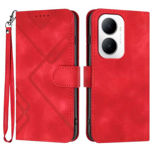 Line Pattern Skin Feel Leather Phone Case, For Huawei Enjoy 80 Plus, For Huawei Pura 80 5G, For Huawei Mate 70 Pro / Mate 70 Pro+, For Huawei Mate 70, For Huawei nova 12i, For Huawei nova 12s, For Huawei nova Y72, For Huawei nova 12 Pro / nova 12 Ultra