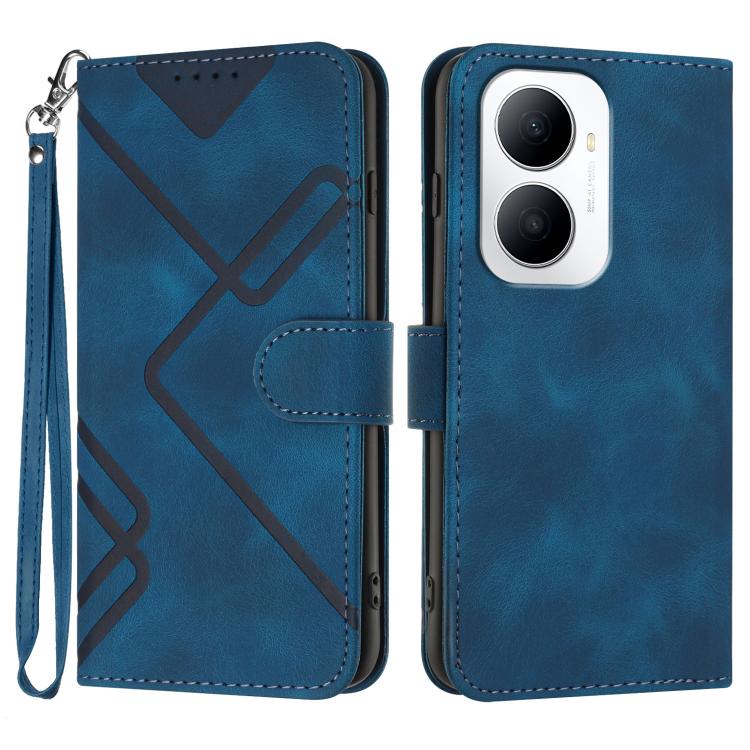Line Pattern Skin Feel Leather Phone Case, For Huawei Enjoy 80 Plus, For Huawei Pura 80 5G, For Huawei Mate 70 Pro / Mate 70 Pro+, For Huawei Mate 70, For Huawei nova 12i, For Huawei nova 12s, For Huawei nova Y72, For Huawei nova 12 Pro / nova 12 Ultra