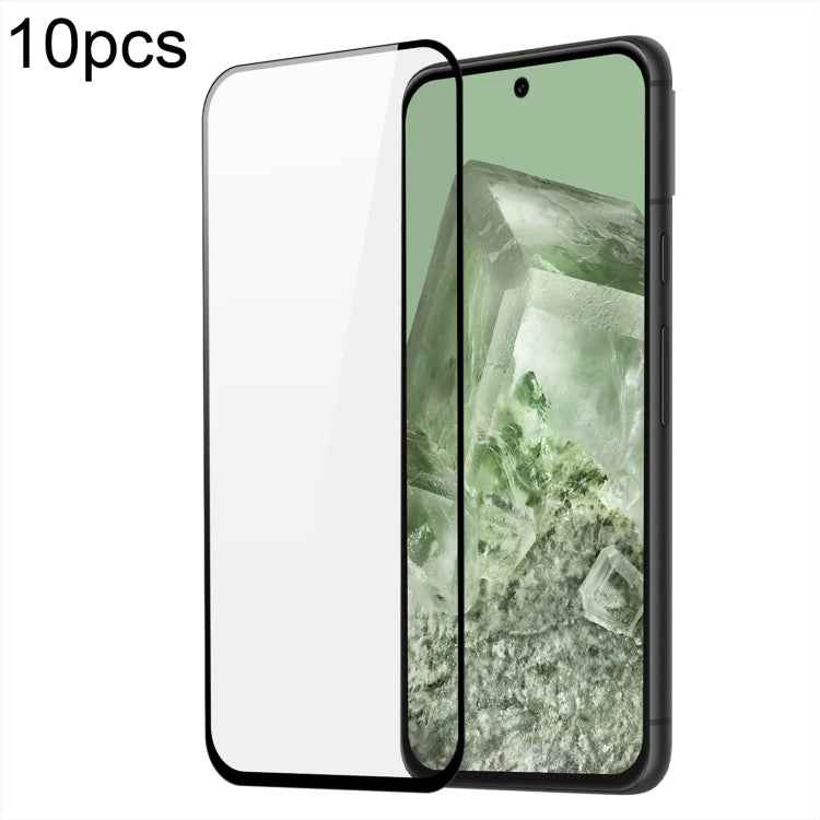 10pcs DUX DUCIS 0.33mm 9H Medium Alumina Tempered Glass Film, For Google Pixel 9 Pro XL / 10 Pro XL, For Google Pixel 9 / 9 Pro / 10 / 10 Pro, For Google Pixel 9a, For Google Pixel 8a, For Google Pixel 8 Pro, For Google Pixel 8